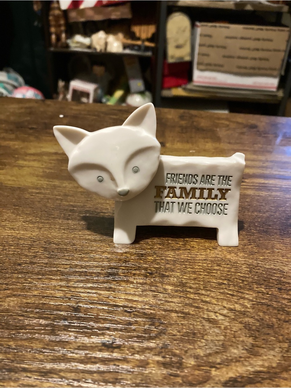 Grasslands Road message fox figurine